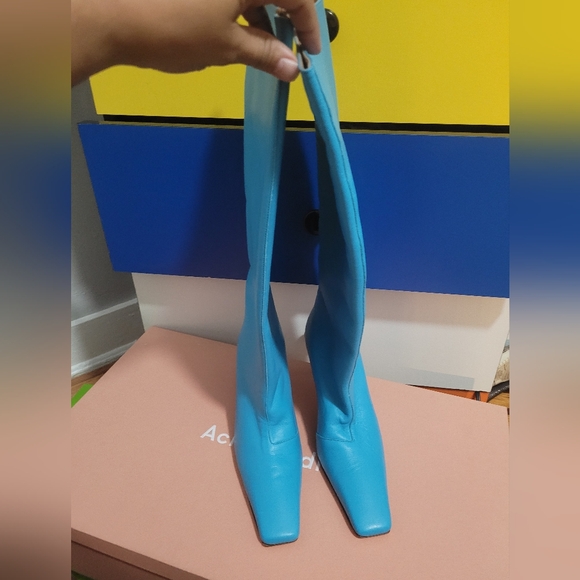 Acne Studios blue boots, brand new size EU 38/US 7.5 with box and 2 dust bags. - Picture 5 of 7
